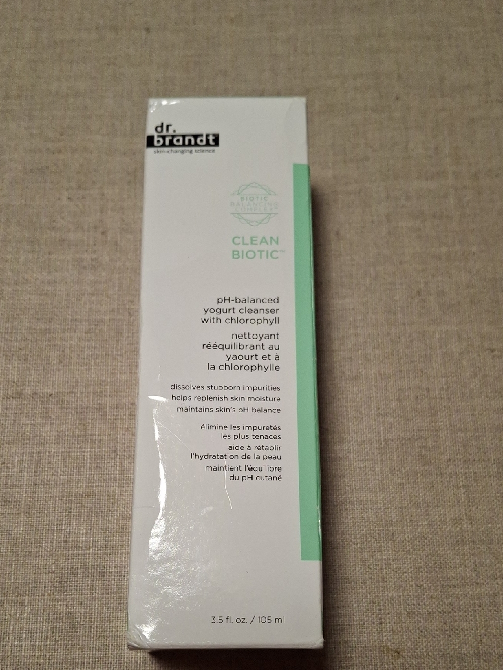 New Dr. Brandt Clean Biotic pH-Balanced Yogurt Cleanser 3.5fl Oz